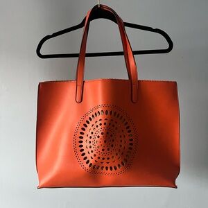 Neiman Marcus Tote with Flower Design